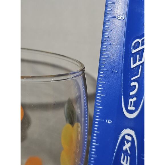 5 Hand Painted Floral Wine Glasses - Picture 7 of 7